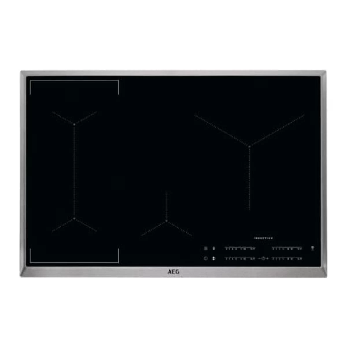 AEG IKB84443XB Plaque Induction Minuterie Contrôle OptiHeat 80cm 2300W 4 ... 1 AEG IKB84443XB Plaque Induction Minuterie Contrôle OptiHeat 80cm 2300W 4 ...