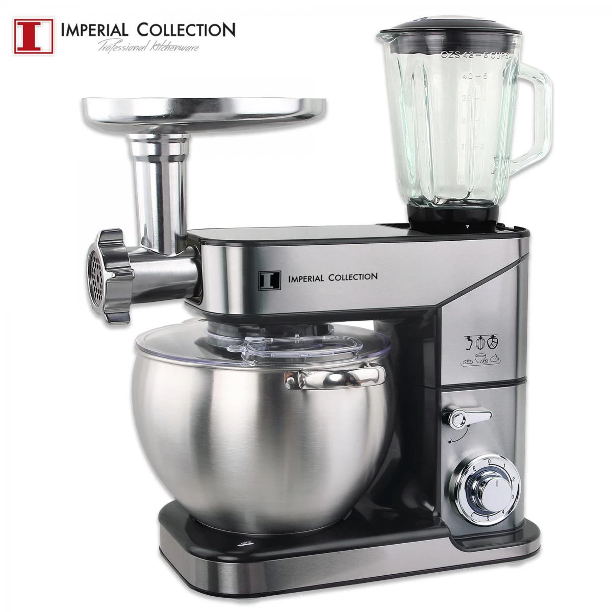 Imperial Collection IM-KM2500-3: Robot De Cuisine 3 En 1 - Mélangeur,... 2 Imperial Collection IM-KM2500-3: Robot De Cuisine 3 En 1 - Mélangeur,... – Image 2