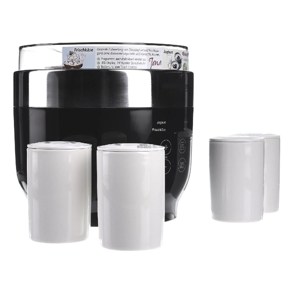 JG 80 Jona Yaourtière 1.2L 20W 230V 4 Tasses Arrêt Automatique Plast... 4 JG 80 Jona Yaourtière 1.2L 20W 230V 4 Tasses Arrêt Automatique Plast... – Image 4