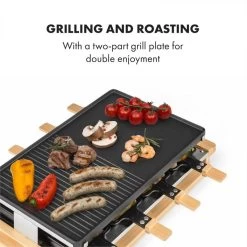 Appareil à Raclette - Klarstein - 1200 W, Plaque En Fonte D'aluminiu... -Magasin De Cuisine Électrique klarstein tournedo raclette 1200 w fonte daluminium 8 personnes decor bois klarstein 7780837 19664627 1200x1200