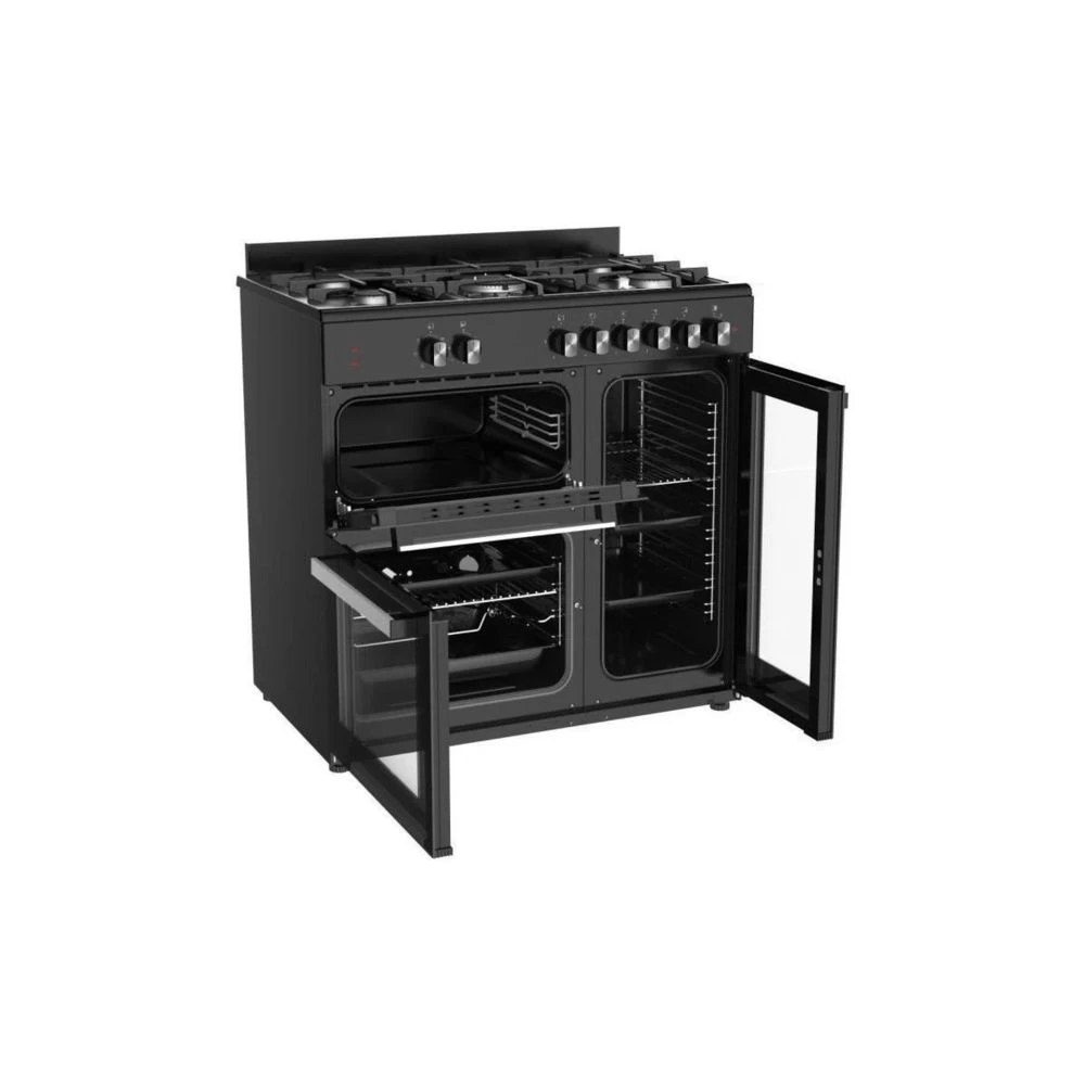 La Germania Sm903n Cuisiniere 3 Fours Noire 2 La Germania Sm903n Cuisiniere 3 Fours Noire – Image 2
