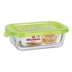 Lunch Box Rectangulaire En Verre Avec Couvercle Plat De Cuisine Mesure...