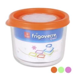 Lunch Box Rond Avec Couvercle (12 X 9,9 Cm) - Boite Repas Fermeture Po...