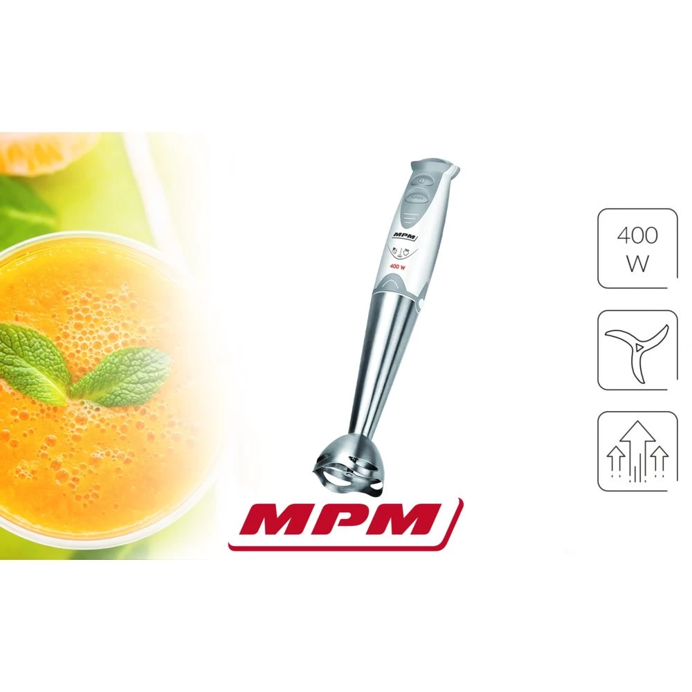 MPM Mélangeur à Main Détachable, Bras En Acier Inoxydable, Fonction TUR... 3 MPM Mélangeur à Main Détachable, Bras En Acier Inoxydable, Fonction TUR... – Image 3