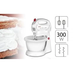 MPM Mélangeur à Pâtisserie Avec Cuve Rotative 2,4 L, 5 Vitesses + Turbo... -Magasin De Cuisine Électrique melangeur a patisserie avec cuve rotative 24 l 5 vitesses turbo 300w blanc mpm mmr 17z 11310498 29555952 1140x1140