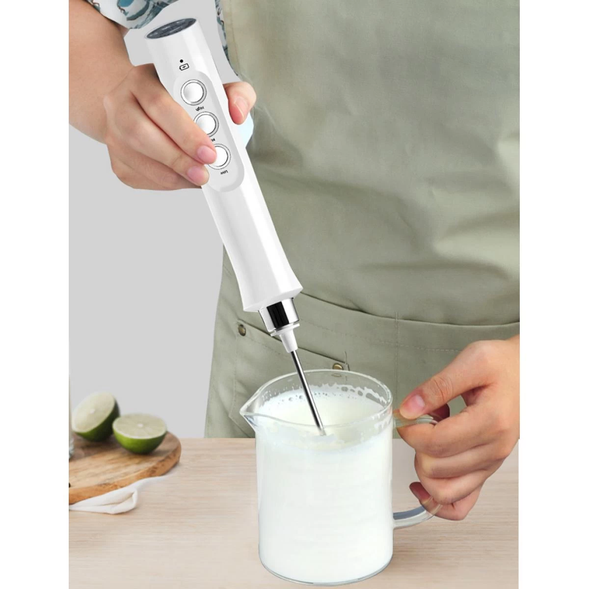 Universal Mélangeur électrique à 3 Modes Porte-lait Mélangeur à œufs Avec ... 2 Universal Mélangeur électrique à 3 Modes Porte-lait Mélangeur à œufs Avec ... – Image 2