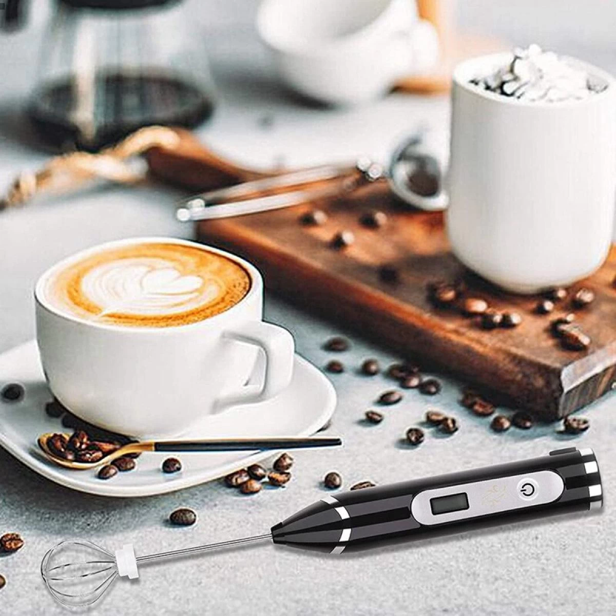 Universal Miel De Lait Portable USB LCD électrique Réglable 3 Vitesses Mousse ... 5 Universal Miel De Lait Portable USB LCD électrique Réglable 3 Vitesses Mousse ... – Image 5