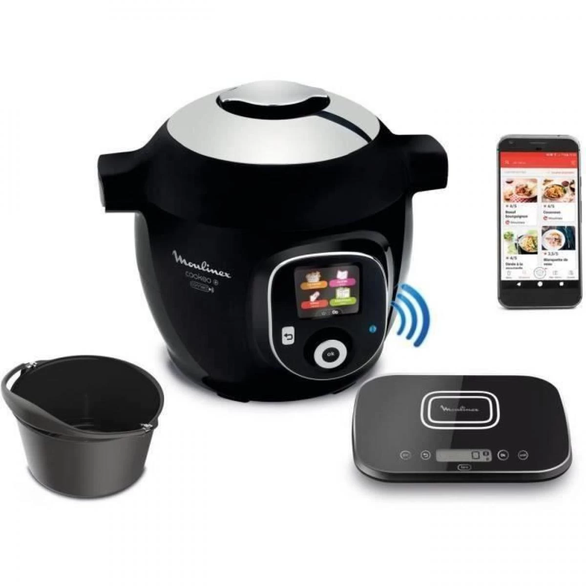 MOULINEX CE859800 Multicuiseur Intelligent COOKEO + Connect Avec Balan... 1 MOULINEX CE859800 Multicuiseur Intelligent COOKEO + Connect Avec Balan...