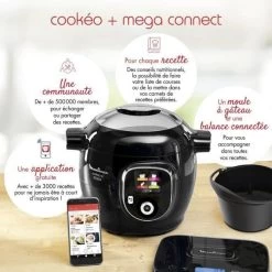 MOULINEX CE859800 Multicuiseur Intelligent COOKEO + Connect Avec Balan... 8 MOULINEX CE859800 Multicuiseur Intelligent COOKEO + Connect Avec Balan... -Magasin De Cuisine Électrique moulinex ce859800 multicuiseur intelligent cookeo connect avec balance etmoule de cuisson inclus 6l 200 recettes noir 10334232 26715456 1140x1140