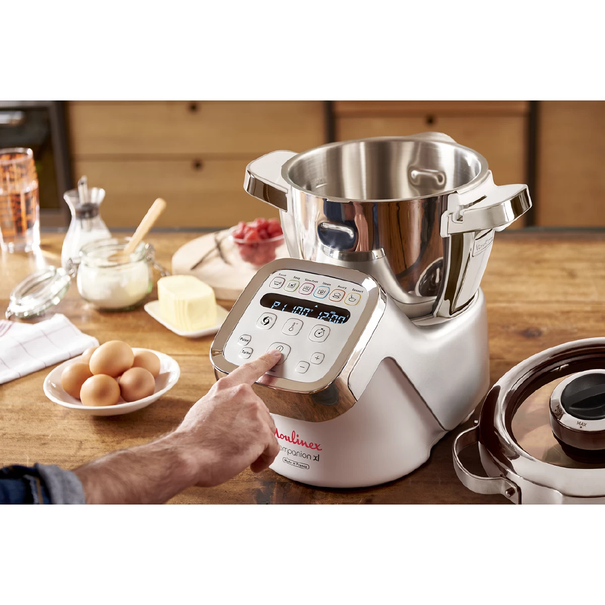 Robot Cuiseur Multifonctions 3l 1550w Silver - Hf807e10 - MOULINEX 2 Robot Cuiseur Multifonctions 3l 1550w Silver - Hf807e10 - MOULINEX – Image 2