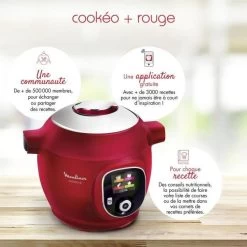 MOULINEX CE85B510 Multicuiseur Intelligent COOKEO + 6 L - 180 Rece... -Magasin De Cuisine Électrique moulinexce85b510multicuiseur intelligent cookeo 6 l 180 recettes preprogrammees rouge 10214198 26328198 1140x1140