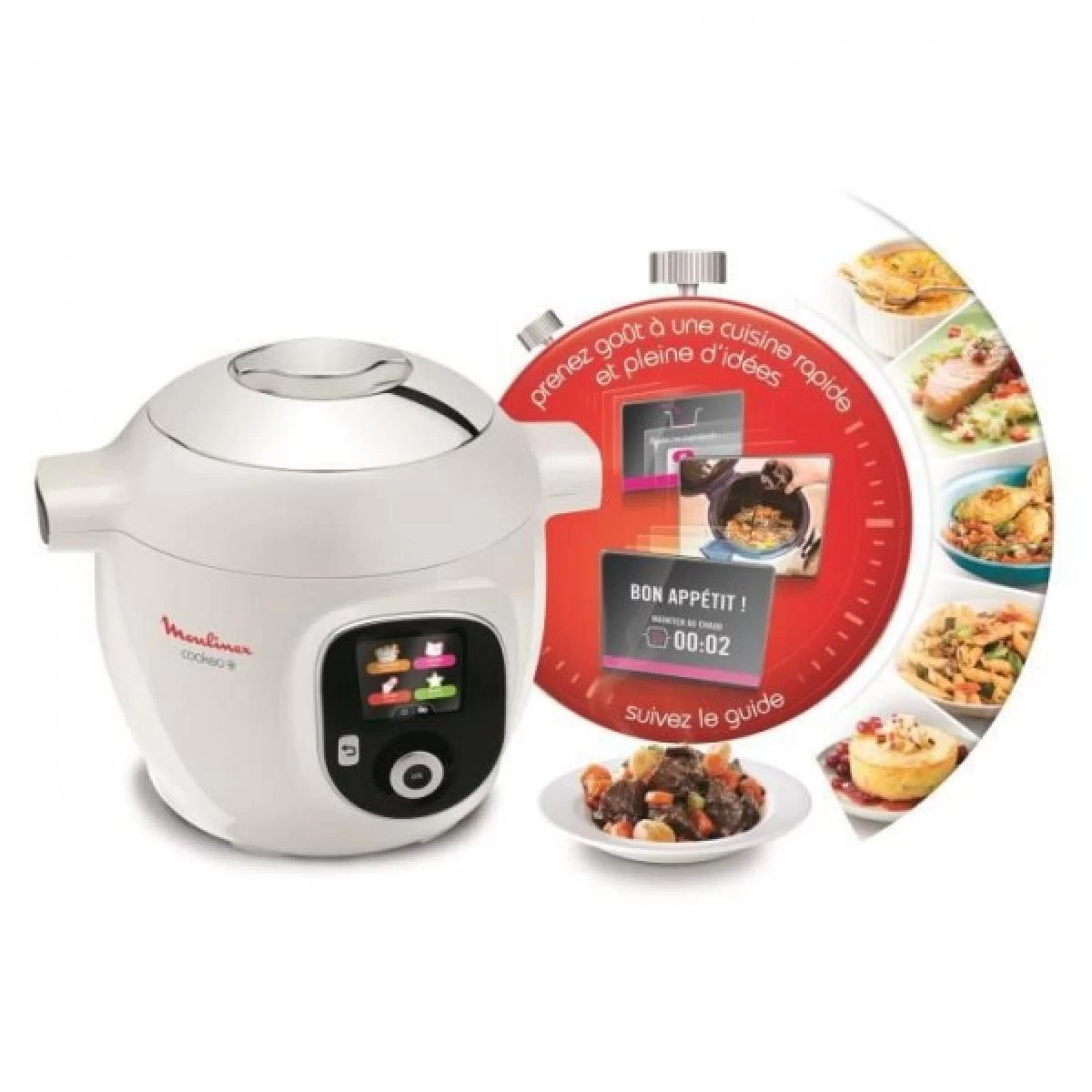 Multicuiseur - Robot Cuiseur MOULINEX YY4405FB Cookeo+ Intelligent, ... 2 Multicuiseur - Robot Cuiseur MOULINEX YY4405FB Cookeo+ Intelligent, ... – Image 2