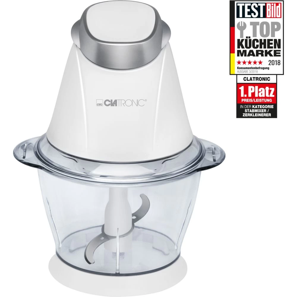 Clatronic Mini Hachoir Electrique Bol 1 L Fonction De Broyage De Glace 250W Clat... 2 Clatronic Mini Hachoir Electrique Bol 1 L Fonction De Broyage De Glace 250W Clat... – Image 2