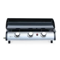 Plancha Au Gaz 3 Feux, Porthos 3 Brûleurs, 7,5 KW Barbecue Grande Pl...