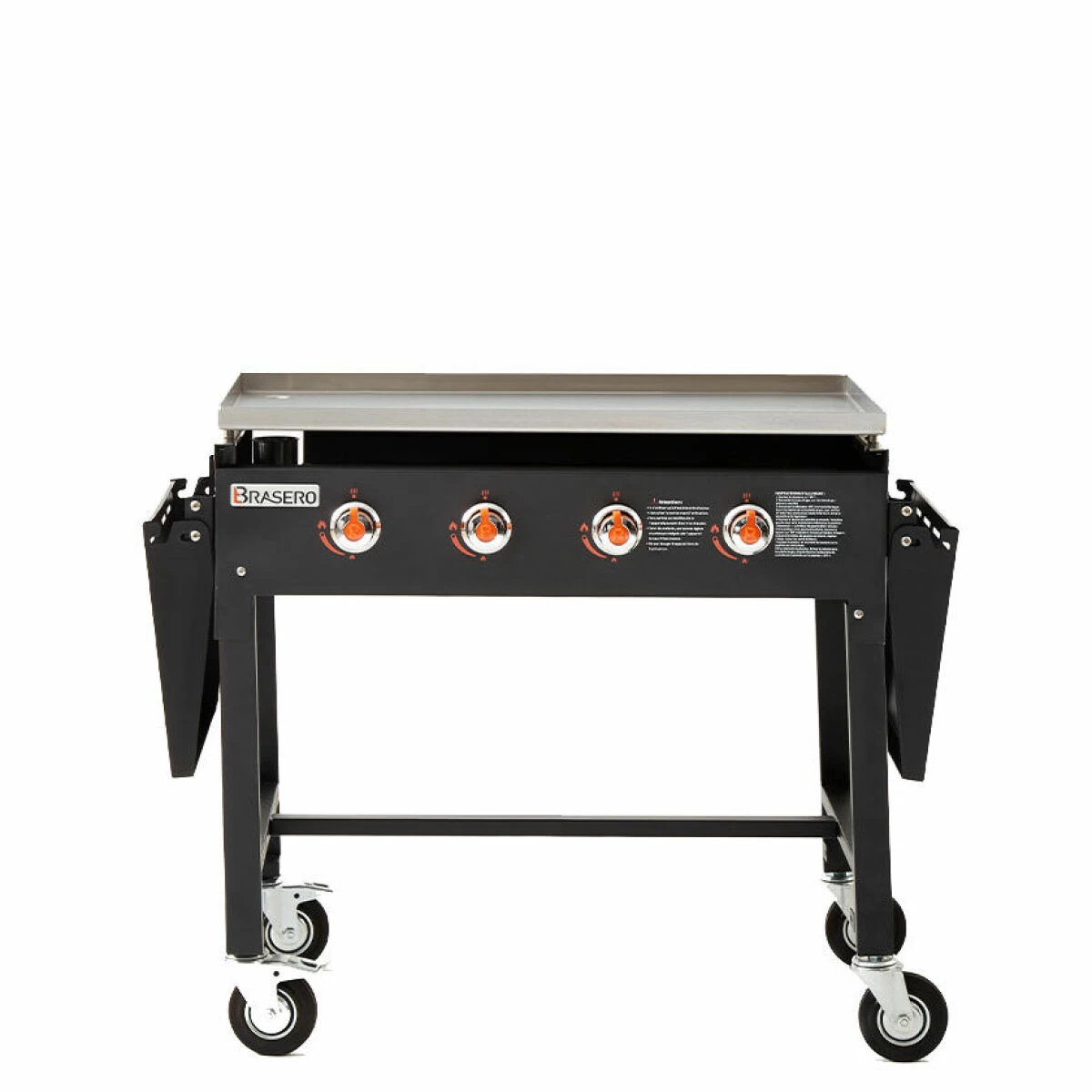 Plancha Au Gaz BRASERO Carmen Sur Chariot - 4 Brûleurs - 90 X 45,5 Cm... 5 Plancha Au Gaz BRASERO Carmen Sur Chariot - 4 Brûleurs - 90 X 45,5 Cm... – Image 5