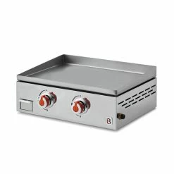 Plancha Au Gaz BRASERO Joana Inox 2 Feux - Surface De Cuisson 53 X 40 ...