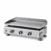 Plancha Au Gaz Brasero Silvia II G Inox - 3 Brûleurs - Surface De Cui...