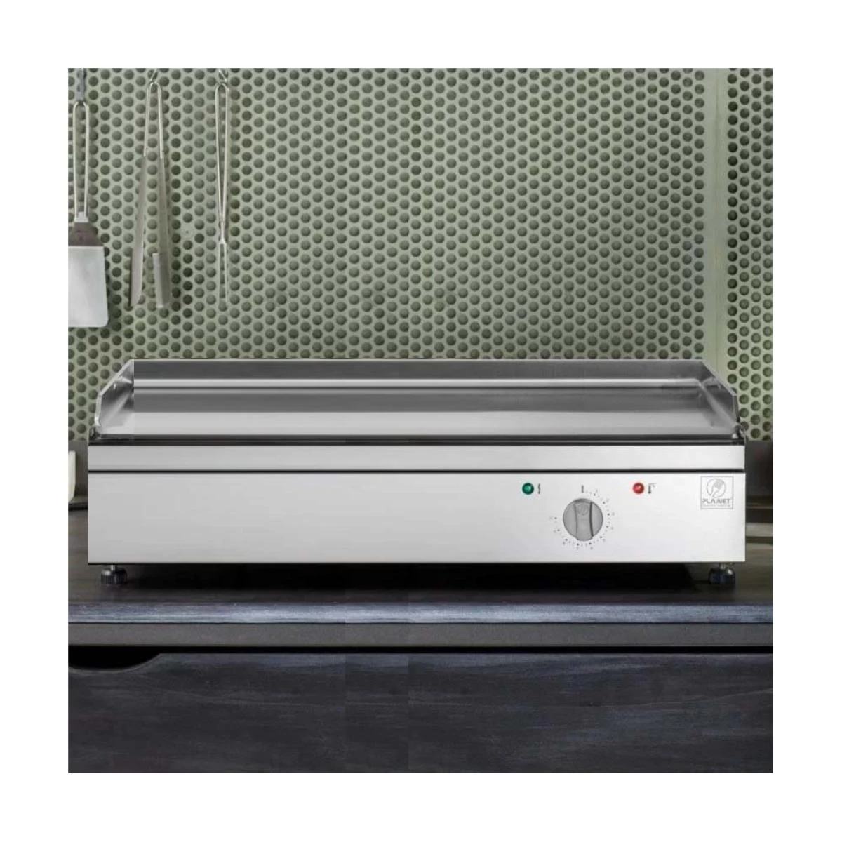 Planet Plancha électrique En Inox Chef 80 Cm Avec Couvercle. 2 Planet Plancha électrique En Inox Chef 80 Cm Avec Couvercle. – Image 2