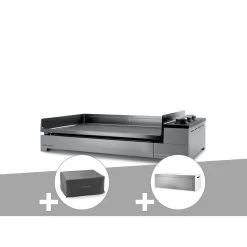 Plancha Gaz Premium 75 Inox Avec Housse Et Couvercle Pour Plancha - FO...
