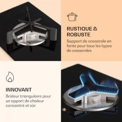 Plaque De Cuisson à Gaz - Trifecta 1 - 1 Feu Brûleur Rapide - Vitroc... 8 Plaque De Cuisson à Gaz - Trifecta 1 - 1 Feu Brûleur Rapide - Vitroc... -Magasin De Cuisine Électrique plaque de cuisson a gaz trifecta 1 1 feu bruleur rapide vitroceramique noir 12085266 32053378 1140x1140