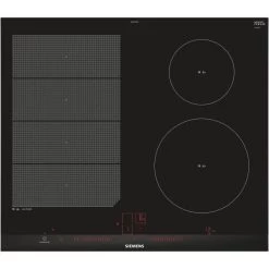 Siemens Table De Cuisson à Induction 60cm 4 Feux 7400w Flexinduction Noir - E...