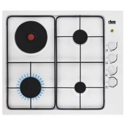 Table De Cuisson Mixte 60cm 4 Feux Blanc - Fgm64300w - FAURE