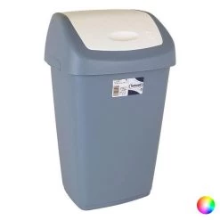 Poubelle à Papier 28,5 X 22,5 X 47 Cm 15L Couleur - Blanc/Bleu