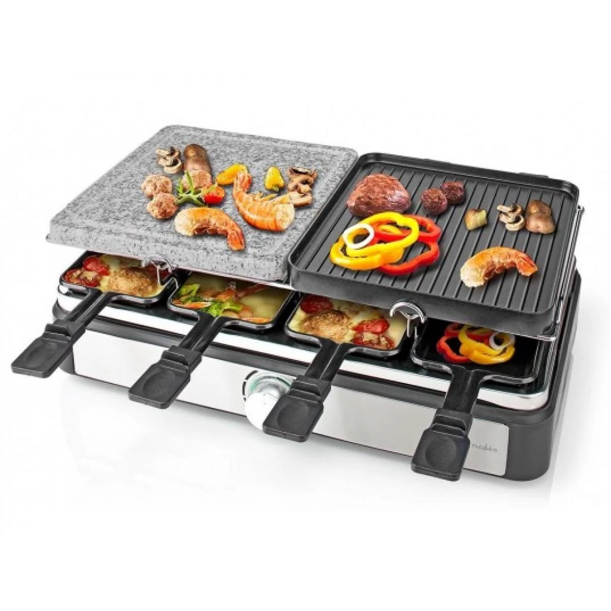 Nedis Raclette Multifonction FCRA300FBK8 2 Nedis Raclette Multifonction FCRA300FBK8 – Image 2