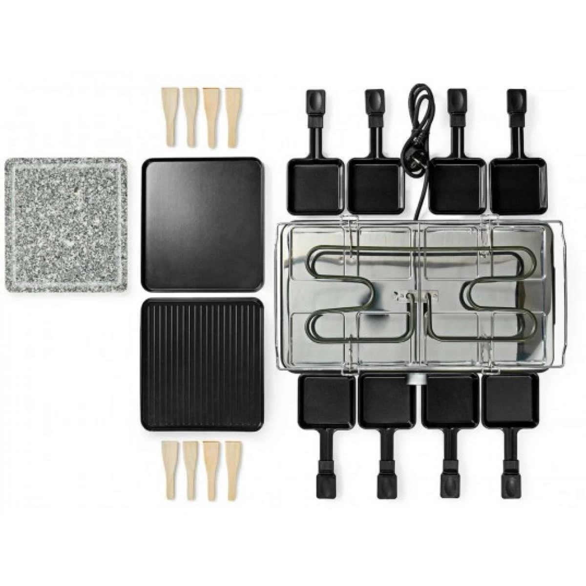 Nedis Raclette Multifonction FCRA300FBK8 4 Nedis Raclette Multifonction FCRA300FBK8 – Image 4