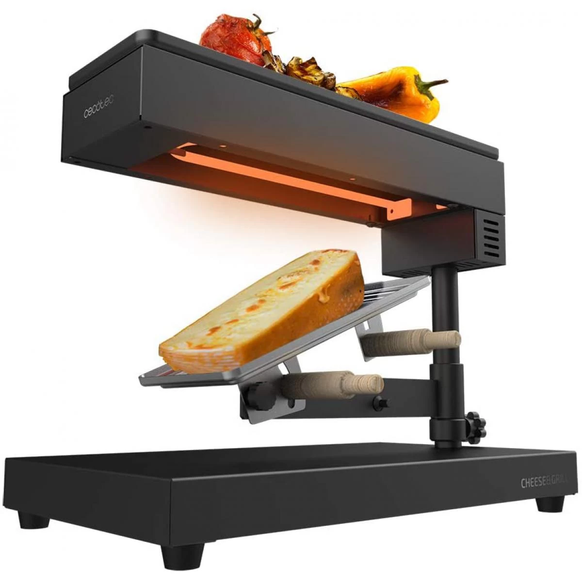 Cecotec Raclette Traditionnelle 600W Noir 1 Cecotec Raclette Traditionnelle 600W Noir