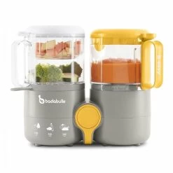 Badabulle Robot Culinaire 4 En 1 B.Easy - Cuit Vapeur, Mixe, Réchauffe Et Déco...