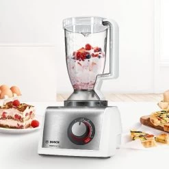 Robot Multifonctions 3.9l 1250w Blanc - Mc812s844 - BOSCH -Magasin De Cuisine Électrique robot multifonction 1250w variateur vit 39l blender 15l petrin fouet bosch mc812s844 8192637 20884095 1140x1140