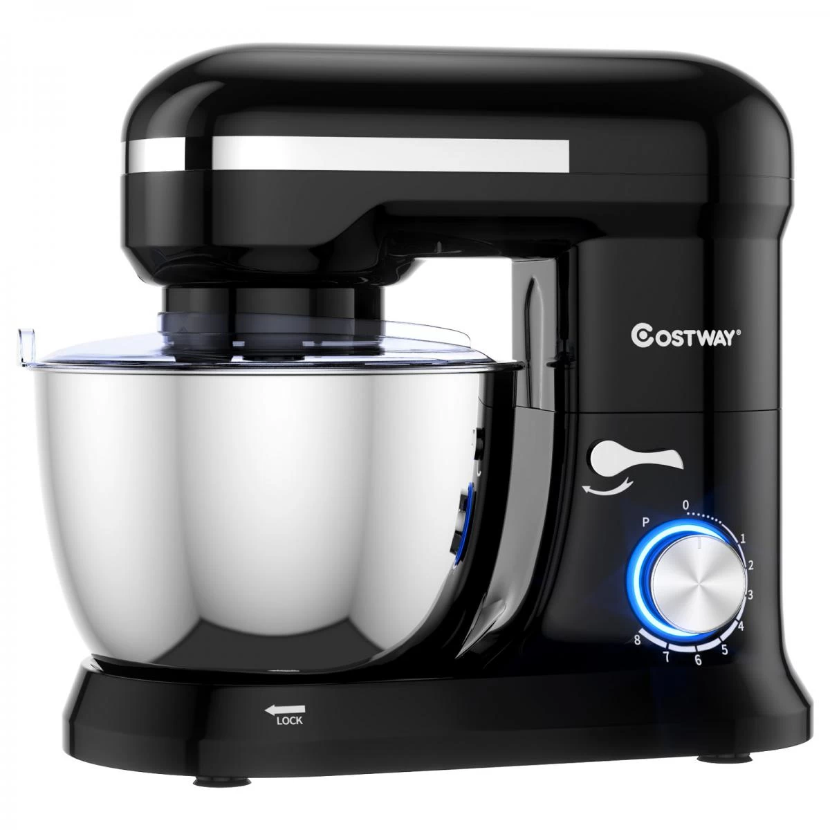 Robot Pâtissier 1300W Avec Bol 4,5L En Acier Inox Batteur Electrique ... 5 Robot Pâtissier 1300W Avec Bol 4,5L En Acier Inox Batteur Electrique ... – Image 5