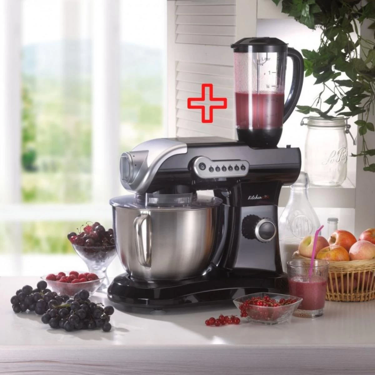 Robot Pétrin Multifonction Avec Blender Modèle Evolutionb+ Noir De K... 2 Robot Pétrin Multifonction Avec Blender Modèle Evolutionb+ Noir De K... – Image 2