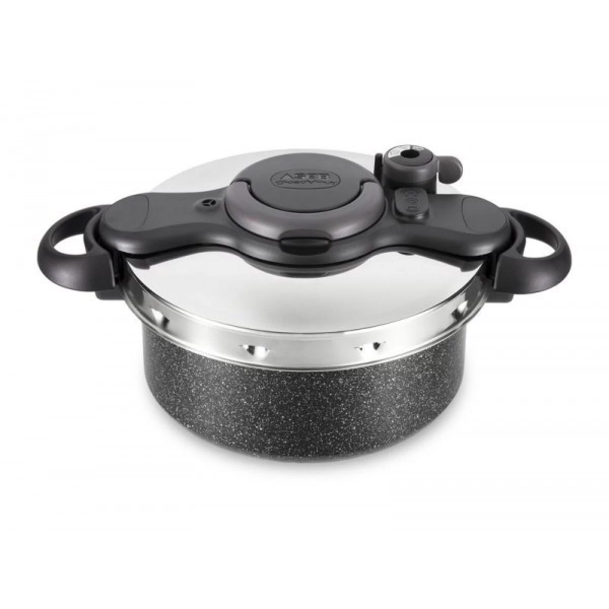 SEB Autocuiseur Clipso Minut Duo 5L Finition Pierre P4605138 1 SEB Autocuiseur Clipso Minut Duo 5L Finition Pierre P4605138