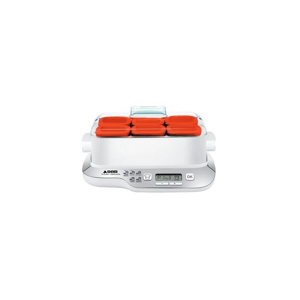 Yaourtière Multi Délices Express Compact - YG660100 - Blanc/Rouge 1 Yaourtière Multi Délices Express Compact - YG660100 - Blanc/Rouge