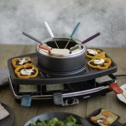 LIVOO Set à Raclette, Grill Et Fondue + 8 Poelons + 6 Fourchettes - Pour 8 ... -Magasin De Cuisine Électrique set a raclette grill et fondue 8 poelons 6 fourchettes pour 8 personnes 10155772 26129350 1140x1140