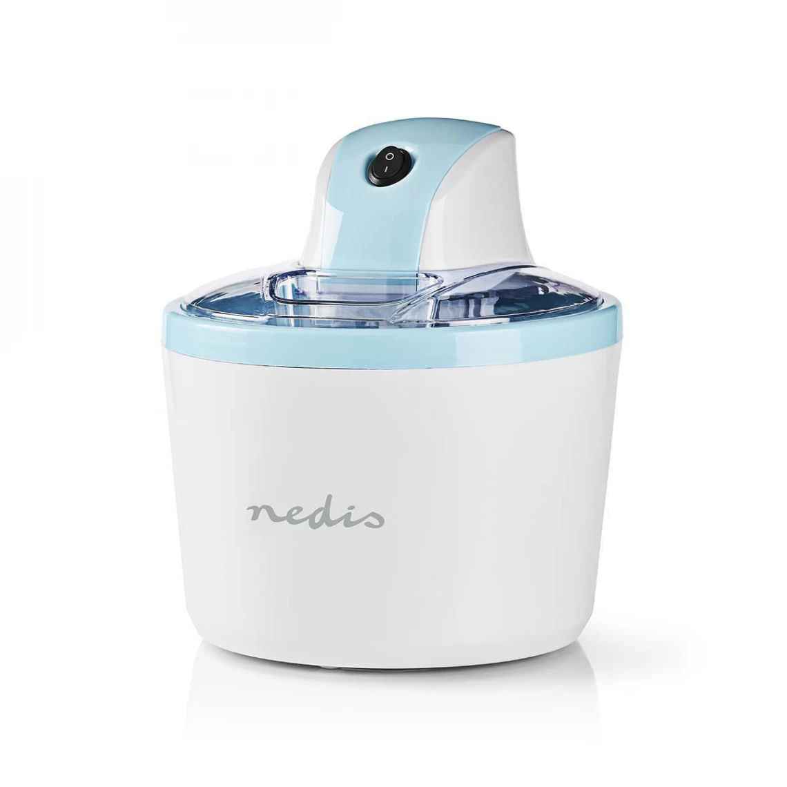 Nedis Sorbetière 1,2l Blanc/bleu Aluminium/plastique 4 Nedis Sorbetière 1,2l Blanc/bleu Aluminium/plastique – Image 4