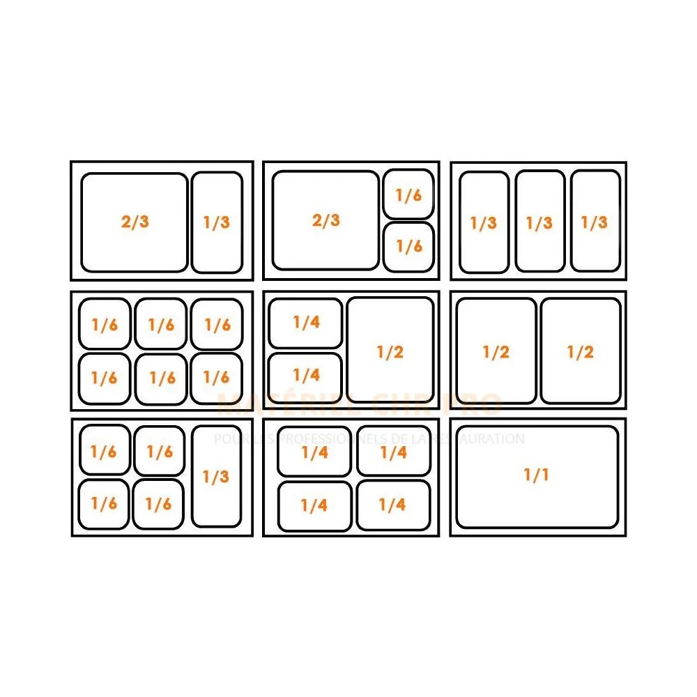 Buffet Chaud - Bain-Maire 4 X GN 1/1 - Virtus - 2 Buffet Chaud - Bain-Maire 4 X GN 1/1 - Virtus - – Image 2