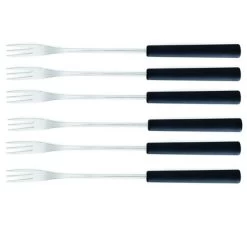 Lot De 6 Fourchettes Pour Fondue Noir - 3008188 - TABLEANDCOOK