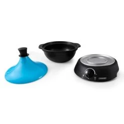 Tajine électrique Avec Pot En Terre Cuite 3l K-jine Bleu Kitchencook -Magasin De Cuisine Électrique tajine electrique avec pot en terre cuite 3l k jine bleu kitchencook 13381046 36579408 1140x1140