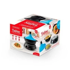 Tajine électrique Avec Pot En Terre Cuite 3l K-jine Bleu Kitchencook -Magasin De Cuisine Électrique tajine electrique avec pot en terre cuite 3l k jine bleu kitchencook 13381046 36579412 1140x1140