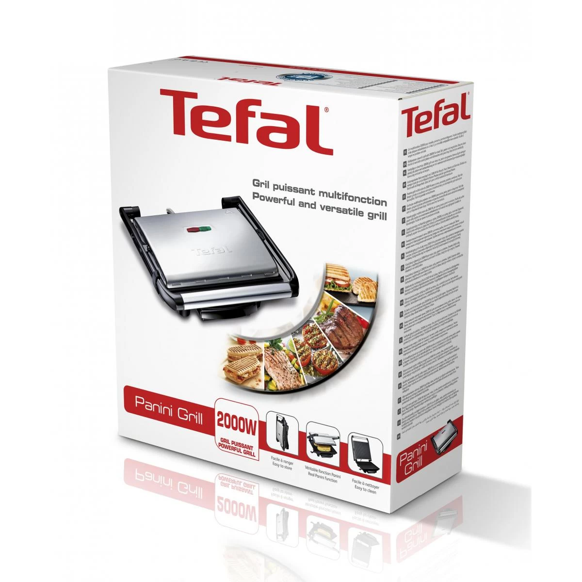 Grill Panini Multifonctions 2000w Noir/inox - Gc241d12 - TEFAL 2 Grill Panini Multifonctions 2000w Noir/inox - Gc241d12 - TEFAL – Image 2