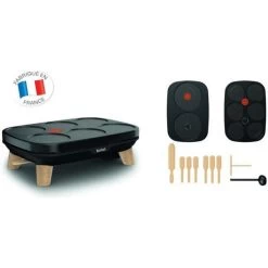 TEFAL PY900D12 Gourmet Crepiere Deux Plaques Amovibles Antiadhésives ...