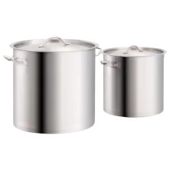 VidaXL Ensemble De 2 Casseroles à Bouillon 50/25 L Inox