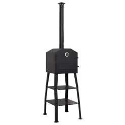 VidaXL Four à Pizza D'extérieur Charbon De Bois 2 Pierres Réfractai...