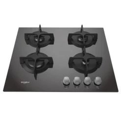 WHIRLPOOL - Table Gaz Verre Miroir - 60 Cm